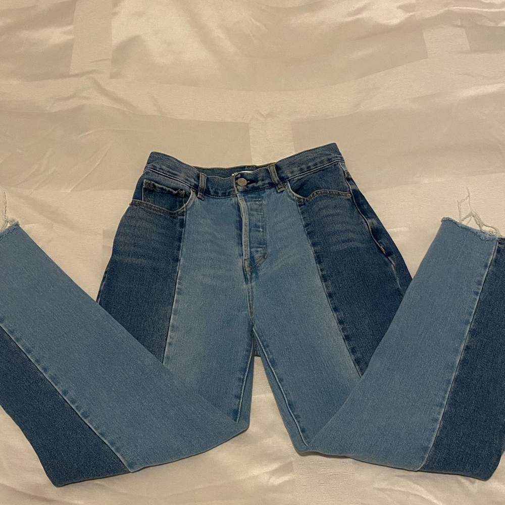 Pacsun two-toned high rise straight jean